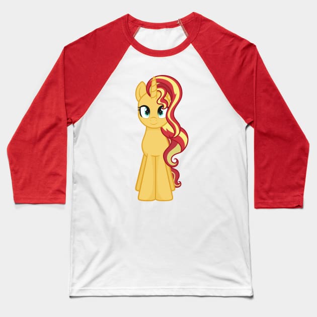 My Little Pony Sunset Shimmer Baseball T-Shirt by SketchedCrow